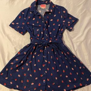 Kate Spade navy strawberry dress